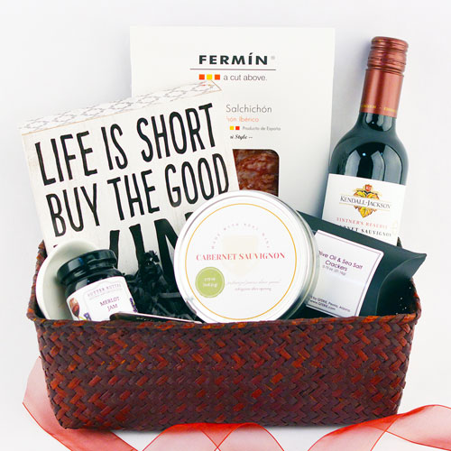 Life is short. Buy the good. basket